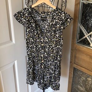 Flower patterned romper